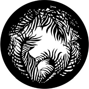 Jungle Vignette - Stock Gobo for Gobo Light Projectors - Choose your size!