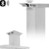 KE2iCRN-BT-48 48" Chimney Style Island Mount Range Hood with 400 CFM 4 Speed Push Button Control 3 Minute Auto Timer with Delayed Shut Off 4 LED