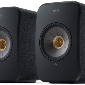 KEF LSX II Carbon Black Wireless Bookshelf Speakers (Pair)