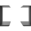 Kanto Black SP6HD Elevated Desktop Speaker Stands (Pair)