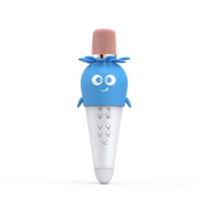 Karaoke Microphone Portable Handheld Mic with Speaker Noise Reduction LED 7 Color Lights Echo Controls