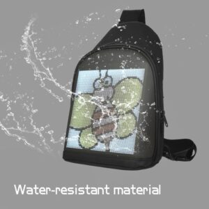 LED Color Screen Sling Bag Customizable Backpack Travel Bag Pack School Bag for Men Women College Students