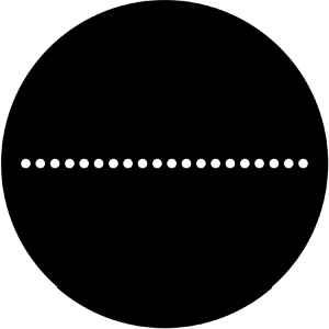 Laser Dots - Stock Gobo for Gobo Light Projectors - Choose your size!