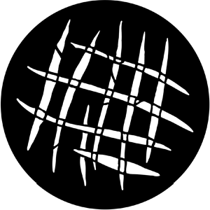 Lashes - Stock Gobo for Gobo Light Projectors - Choose your size!