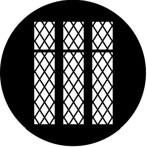 Lattice - Stock Gobo for Gobo Light Projectors - Choose your size!