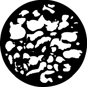 Leaf Blobs - Stock Gobo for Gobo Light Projectors - Choose your size!