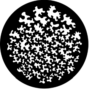 Leaf Breakup (Distorted) - Stock Gobo for Gobo Light Projectors - Choose your size!