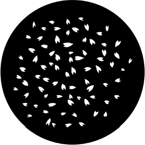 Leaf Confetti - Stock Gobo for Gobo Light Projectors - Choose your size!