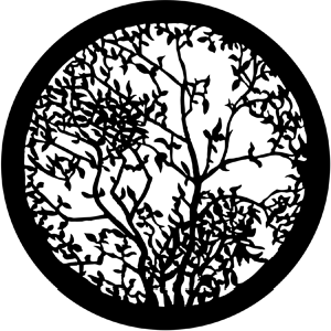 Leafy Branches 2 - Stock Gobo for Gobo Light Projectors - Choose your size!