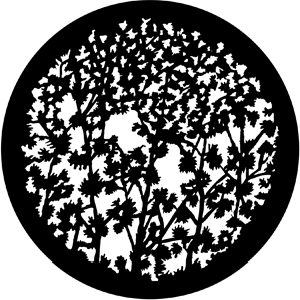 Leafy Branches 3 - Stock Gobo for Gobo Light Projectors - Choose your size!