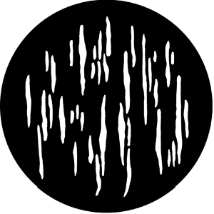 Linear 3 - Stock Gobo for Gobo Light Projectors - Choose your size!