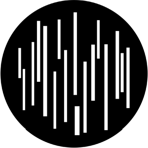 Linear 9 - Stock Gobo for Gobo Light Projectors - Choose your size!