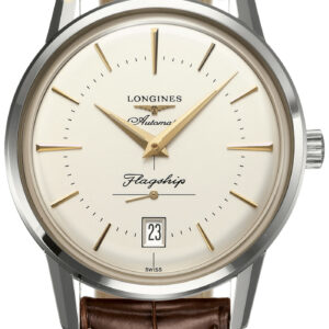 Longines Flagship Heritage Stainless Steel Case And Silver Dial Mens Watch
