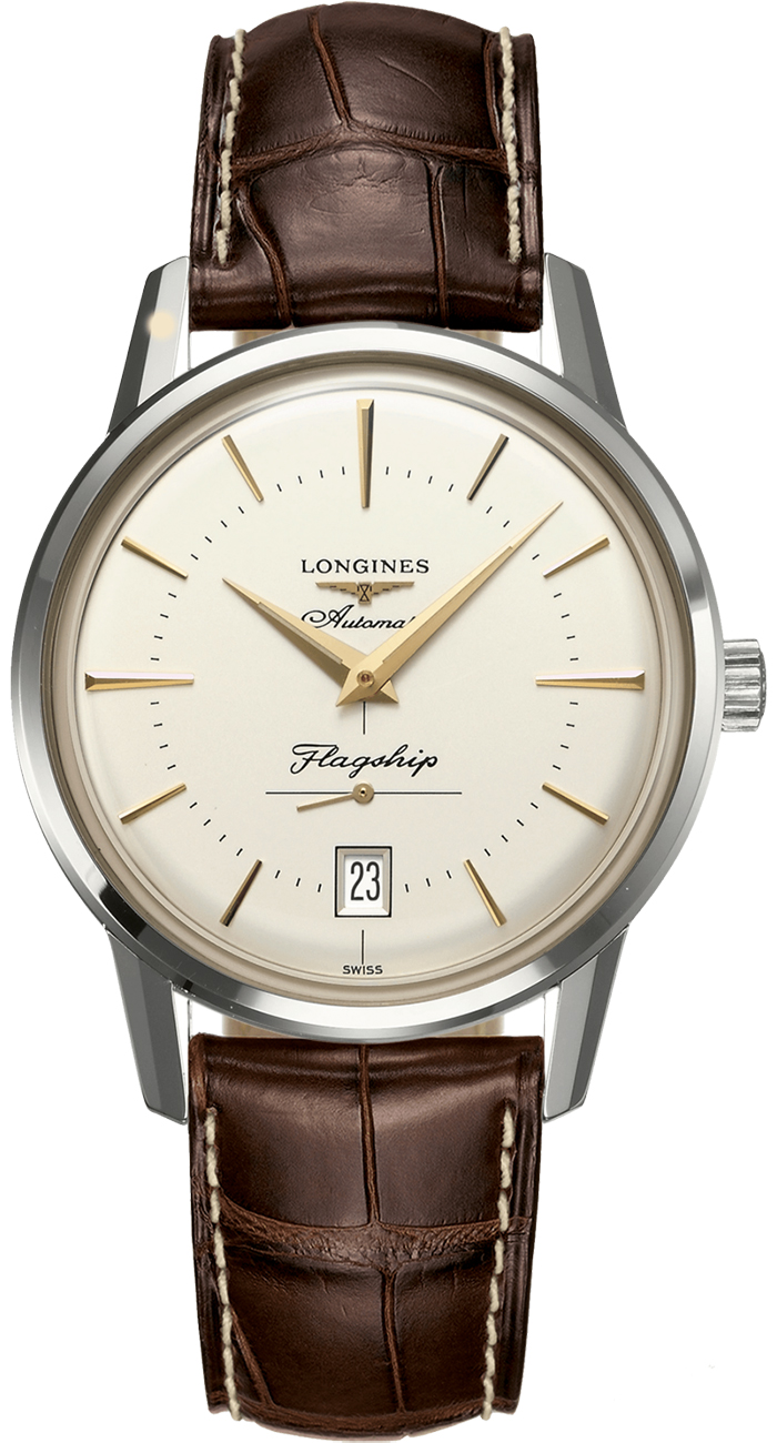 Longines Flagship Heritage Stainless Steel Case And Silver Dial Mens Watch Longines Flagship Heritage Stainless Steel Case And Silver Dial Mens Watch
