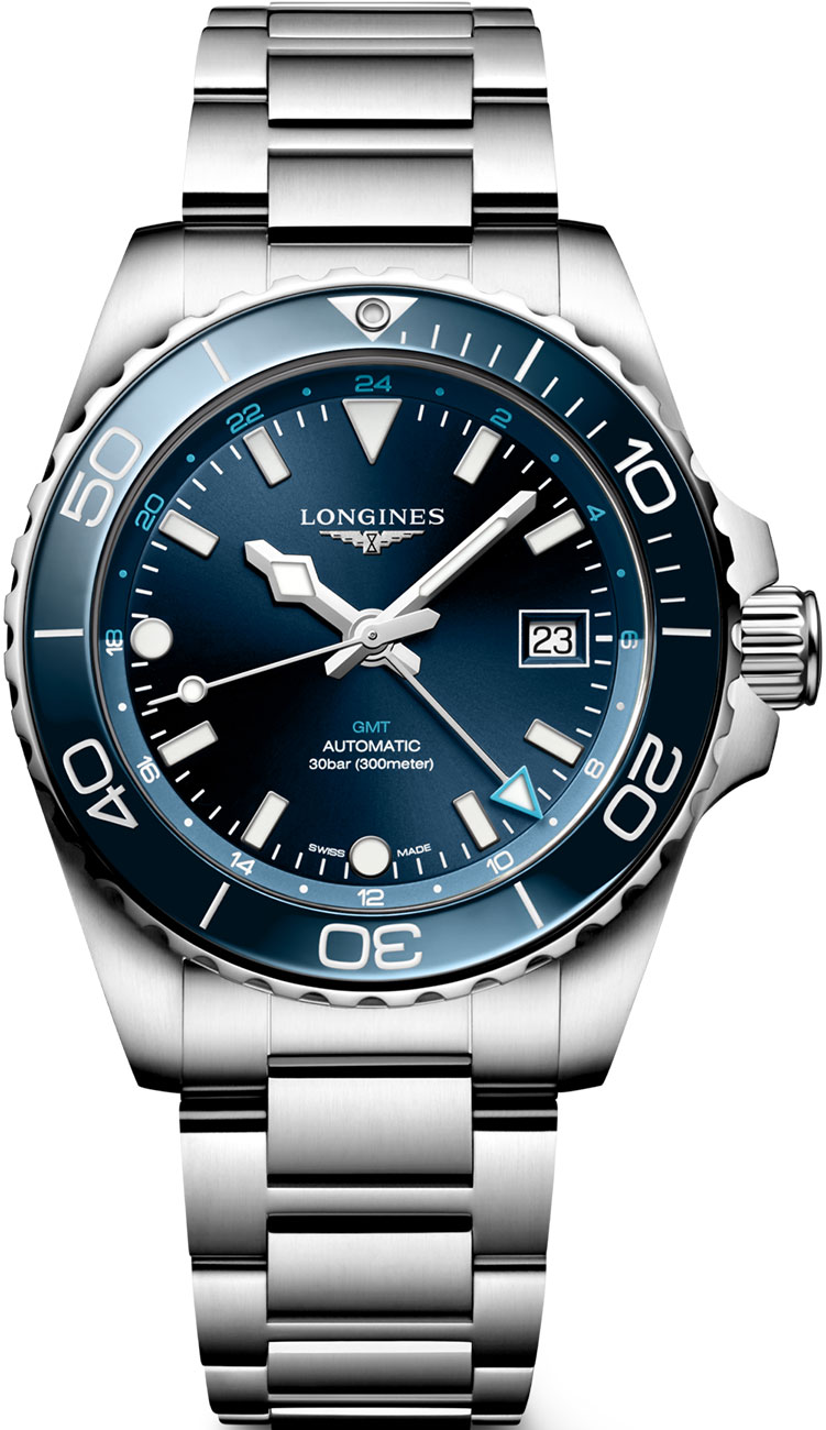 Longines HydroConquest GTM 41mm Watch with Sunray Blue Dial and SS Bracelet Longines HydroConquest GTM 41mm Watch with Sunray Blue Dial and SS Bracelet