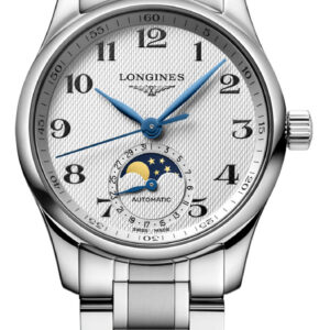 Longines Master Automatic Silver Barleycorn Dial, Stainless Steel Watch, 34mm