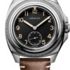 Longines Pilot Majetek Black Dial Brown Leather Strap Watch, 43mm