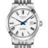 Longines Record Collection Stainless Steel Case, White Matt Dial Watch, 30mm