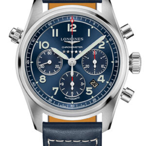 Longines Spirit Stainless Steel Case And Blue Dial Mens Watch