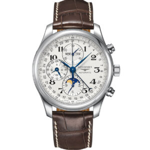 Longines The Master Collection Auto Chrono Silver Barleycorn Dial Watch, 42mm