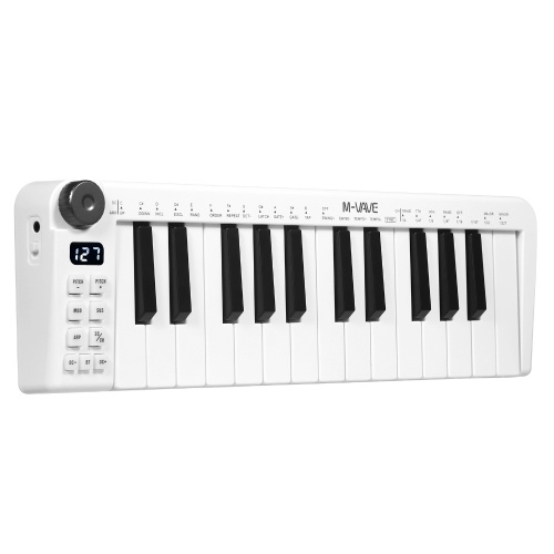 M-VAVE SMK-25mini MIDI Keyboard Rechargeable 25-Key MIDI Control Keyboard M-VAVE SMK-25mini MIDI Keyboard Rechargeable 25-Key MIDI Control Keyboard