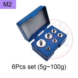 M2 scale electronic scale electroplating chromium standard weight set 5g~100g