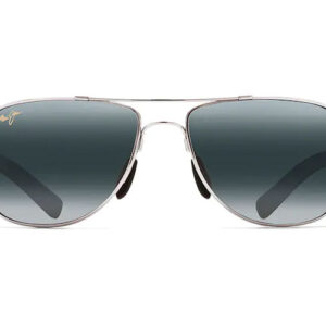 Maui Jim Guardrails Polarized Aviator Sunglasses, Neutral Grey Lenses, 58mm