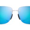 Maui Jim Hema Polarized Rimless Crystal Matte Sunglasses, 62mm