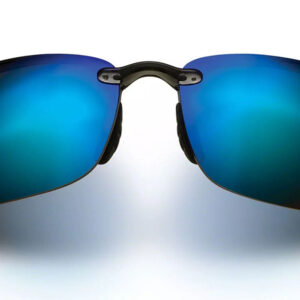 Maui Jim Ho'okipa Polarized Rimless Sunglasses, Smoke Grey Frames, 64mm