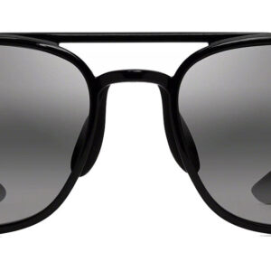 Maui Jim Keokea Black Polarized Sunglasses, Grey Lenses, 55mm