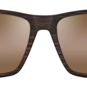 Maui Jim One Way Polarized Sunglasses with Brown Stripe Frame, 55mm