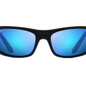 Maui Jim Peahi Polarized Wrap Sunglasses, Blue Hawaii Lenses, 65mm