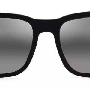Maui Jim Stone Shack Classic Polarized Sunglasses, Matte Black Frames w/ Crystal Tips, 55mm