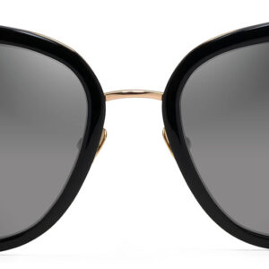 Maui Jim Violet Lake Polarized 53mm Sunglasses with Black and Gold Frame and Neutral Grey Lenses