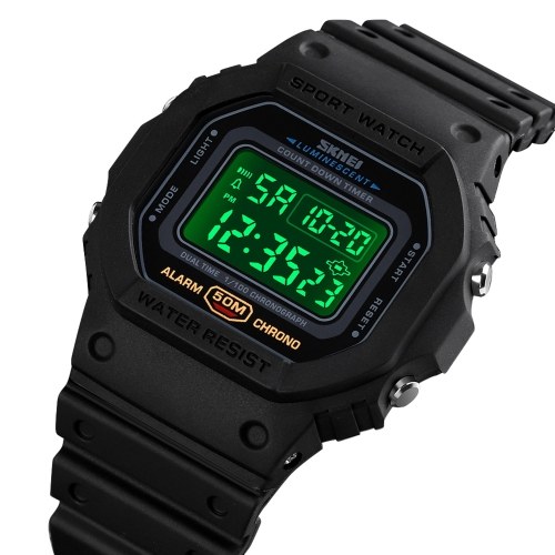 Men's Digital Sport Watch SKMEI Classic Waterproof Sport Watch with Alarm Stopwatch Countdown LED Backlight Electronic Wrist Watch Men's Digital Sport Watch SKMEI Classic Waterproof Sport Watch with Alarm Stopwatch Countdown LED Backlight Electronic Wrist Watch