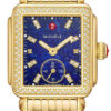 Michele Deco Mid Diamond Blue Lapis Dial & Gold-Tone SS Bracelet Watch, 29mm