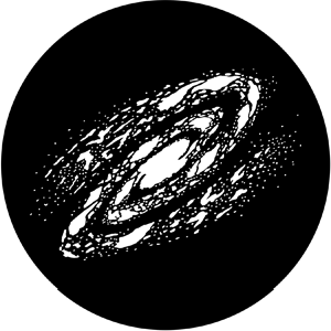 Milky Way - Stock Gobo for Gobo Light Projectors - Choose your size!