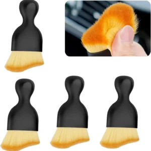 Mini Keyboard Brush Air Conditioner Outlet Cleaning Brush Home Car Gap Dust Removal Brush Auto Center Console Cleaning Tool