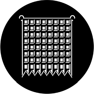 Ministry - Stock Gobo for Gobo Light Projectors - Choose your size!