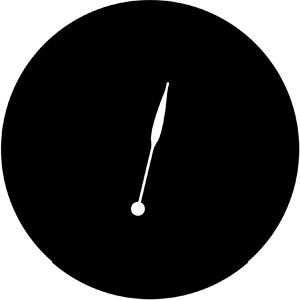 Minute Hand - Stock Gobo for Gobo Light Projectors - Choose your size!