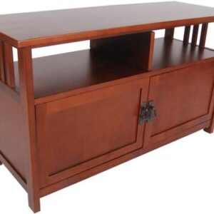Mission Collection AMIA1060 TV Stand with Glass Doors