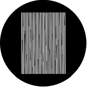 Moire Lines - Stock Gobo for Gobo Light Projectors - Choose your size!
