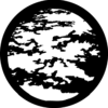 Moon Clouds - Stock Gobo for Gobo Light Projectors - Choose your size!
