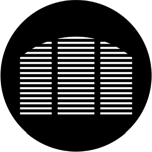 Morgue Window - Stock Gobo for Gobo Light Projectors - Choose your size!
