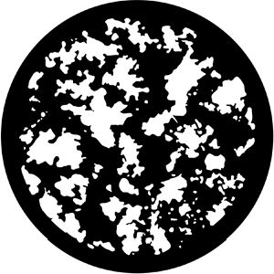 Mottle Breakup - Stock Gobo for Gobo Light Projectors - Choose your size!