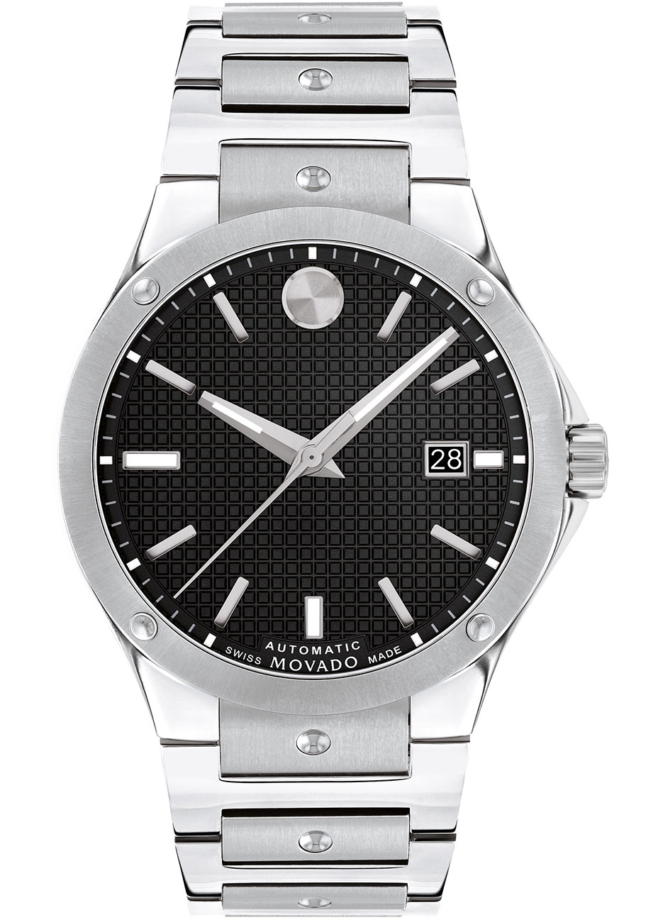 Movado SE Automatic Black Textured Dial Stainless Steel Watch, 41mm Movado SE Automatic Black Textured Dial Stainless Steel Watch, 41mm