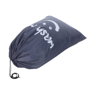 Multi-functional Large Foldable Nylon Laundry Bag Dirty Clothes Storage Bag with Drawstring Closure for Home Laundromat Travel--Blue