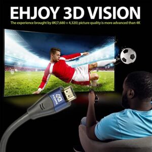 NTW 8K HDMI Cable 48Gbps 6FT HDMI 2.1 Cable