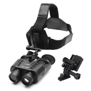 NV8000 4K 36MP 8X Digital Zoom Infrared Head Mounted Night Vision Binoculars for?Cave Searching Hiking Night Fishing Hunting Wildlife Watching