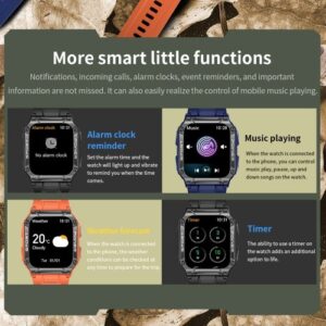 NX6 1.95 inch Smartwatch BT5.1 IP68 Waterproof Fitness Tracker Compatible for Android iOS